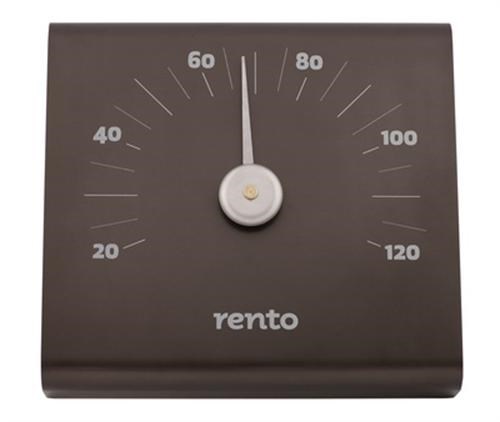 Rento bastutermometer i Aluminium Grafitgrå